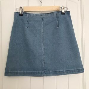 Denim mini skirt